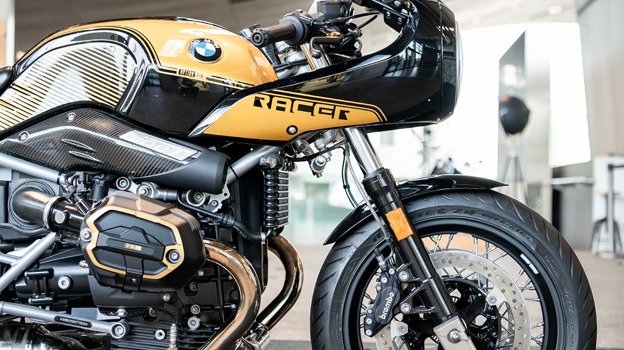 BMW R nineT Racer Gelber Boxer BMW R nineT Racer
