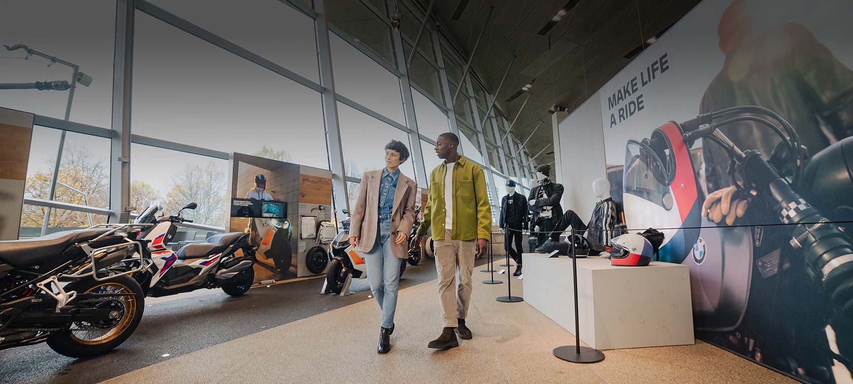 THE BMW MOTORRAD EXHIBITIONS IN THE BMW WELT MUNICH