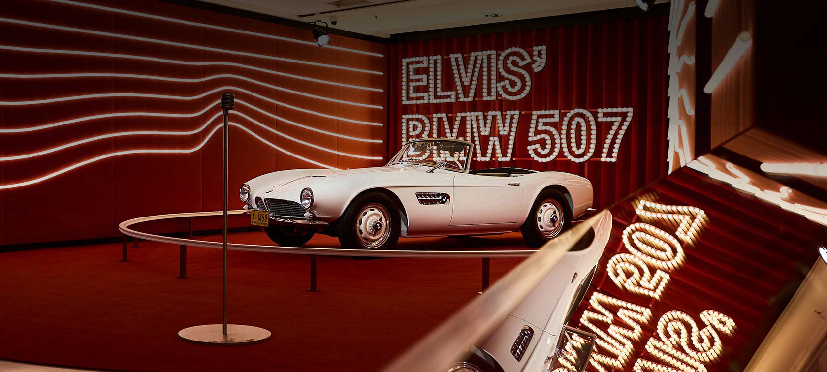 BMW Museum Exhibitions Visitors to the BMW Museum tour the BMW M Classic exhibition