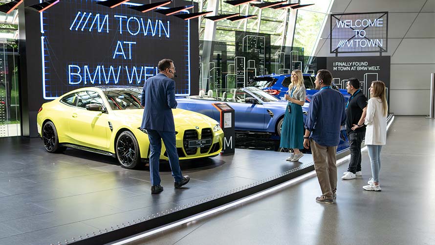 Guided tour of the BMW M Town exhibition at BMW Welt
