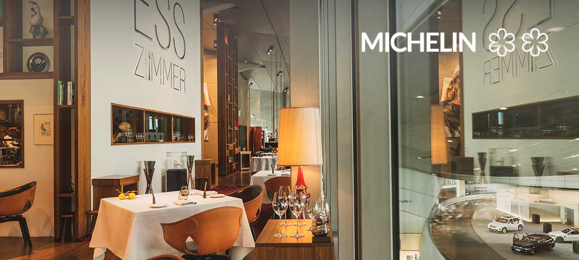 interior view of the dinning room in the bmw welt with two michelin stars interior view of the dinning room in the bmw welt with two michelin stars